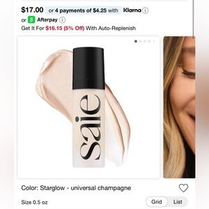 Saie Glowy Super Gel Lightweight Dewy Multipurpose Illuminator